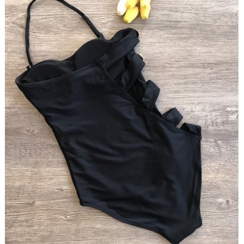 Sexy One Piece Biquinis Swimsuit For Women Beach wear Black